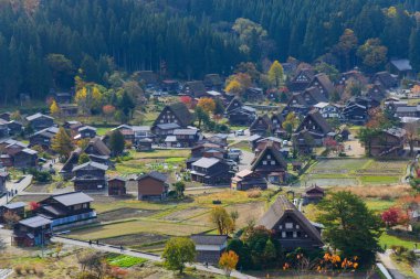Tarihi köy, Shirakawa-go Güz