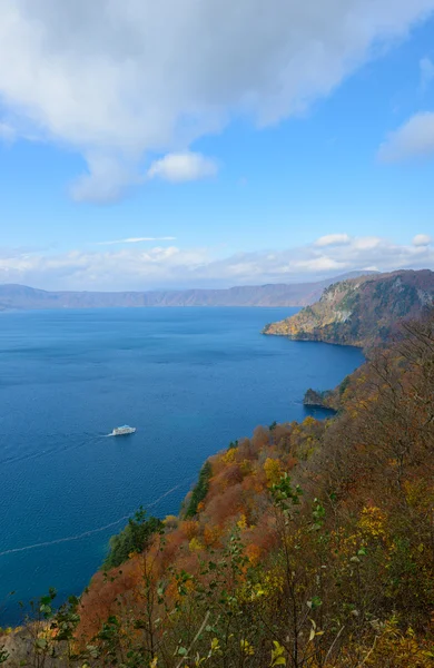 Λίμνη Towada, το φθινόπωρο, σε Aomori και Akita της Ιαπωνίας — Φωτογραφία Αρχείου