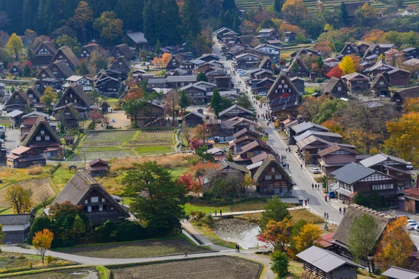 Historische dorp van Shirakawa-gaan in de herfst — Stockfoto