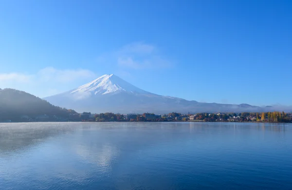 Mt.Fuji és lake Kawaguchi — Stock Fotó