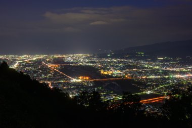 Alacakaranlıkta çalışmaya bölge, Kanagawa, Japonya Peyzaj