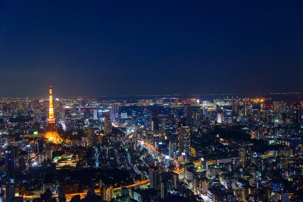 Tokyo i skymningen — Stockfoto