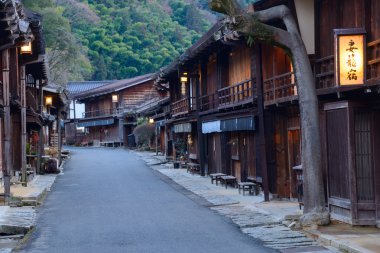 Tsumago-juku Kiso, Nagano, Japonya