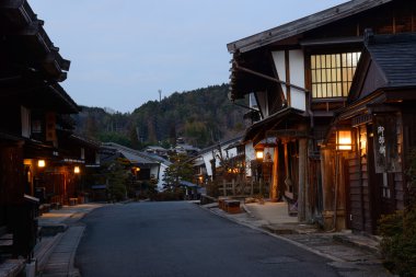 Tsumago-juku Kiso, Nagano, Japonya