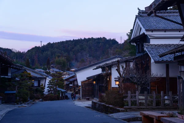 Tsumago-juku w Kiso, Nagano, Japonia — Zdjęcie stockowe