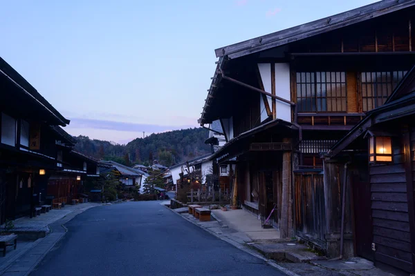 Tsumago-juku v Kiso, Nagano, Japonsko — Stock fotografie