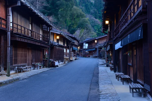 Tsumago-juku a Kiso, Nagano, Giappone — Foto Stock