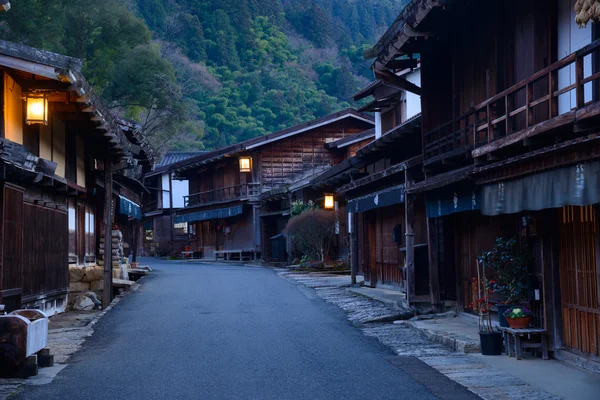 Tsumago-juku a Kiso, Nagano, Giappone — Foto Stock