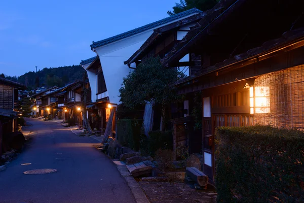 Tsumago-juku w Kiso, Nagano, Japonia — Zdjęcie stockowe