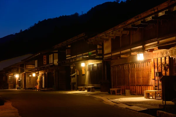 Tsumago-juku a Kiso, Nagano, Giappone — Foto Stock
