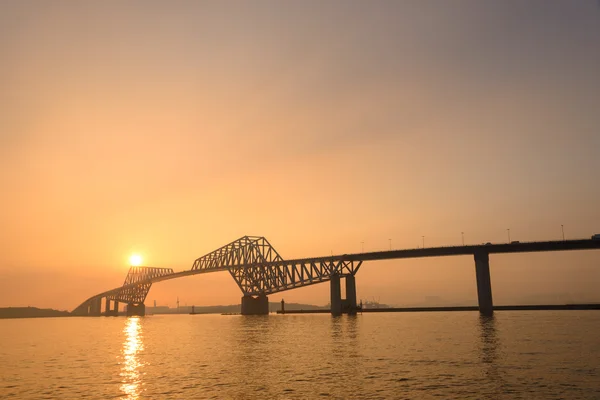 Tokyo Gate Bridge o zmierzchu — Zdjęcie stockowe