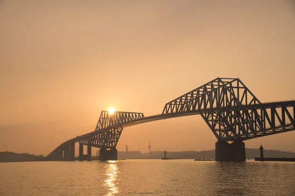 Tokyo Gate Bridge o zmierzchu — Zdjęcie stockowe