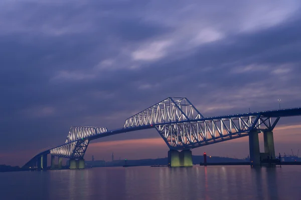 Τόκιο Gate Bridge στο λυκόφως — Φωτογραφία Αρχείου