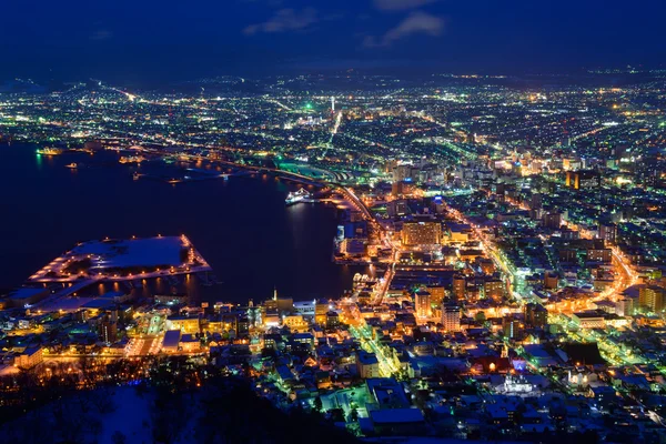 La ciudad de Hakodate en el ocaso —  Fotos de Stock