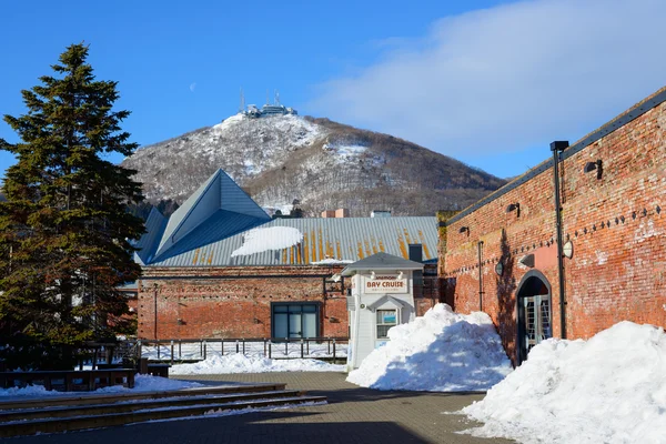 Kanemori Red Brick magazijn in Hakodate, Hokkaido — Stockfoto