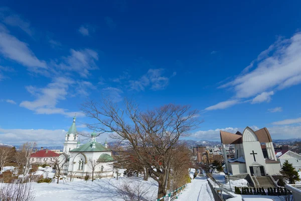 Stadsgezicht van Motomachi district in Hakodate, Hokkaido — Stockfoto