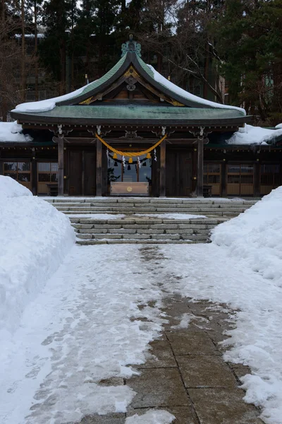 Hakodate Gokoku heiligdom in de stad van Hakodate, Hokkaido — Stockfoto