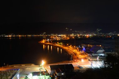 Suwa şehir gece görüntüsü