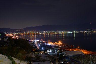 Suwa şehir gece görüntüsü