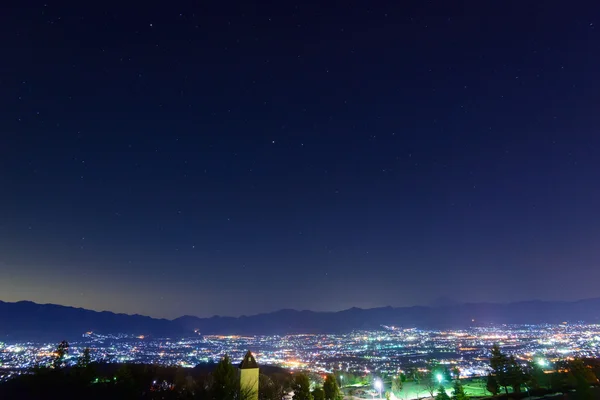 Nocny widok na miasto Kofu — Zdjęcie stockowe
