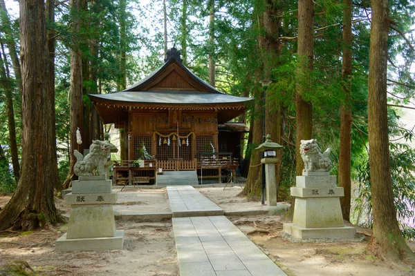 阿奇神社在阿奇村庄，长野县，日本 — 图库照片