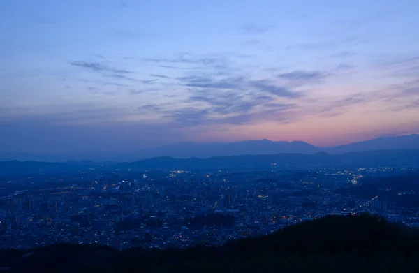 City of Morioka at dusk — Stock Photo, Image