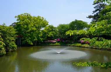 Okazaki Park ihale yeşil: Aichi, Japan