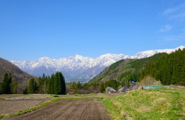 Tarihi köy Hakuba, Nagano, Japonya