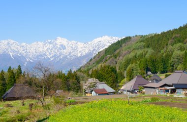 Tarihi köy Hakuba, Nagano, Japonya