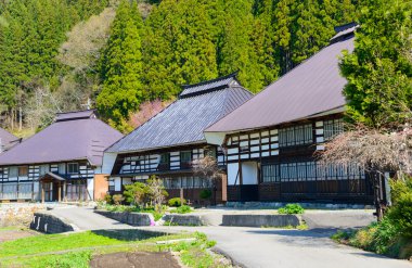 Tarihi köy Hakuba, Nagano, Japonya
