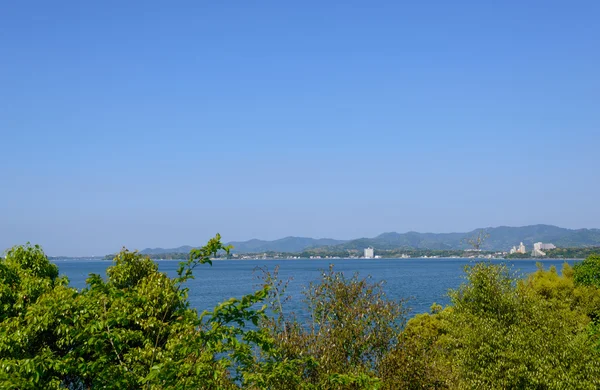 Озеро телеканалах в Сідзуока, Японія — стокове фото