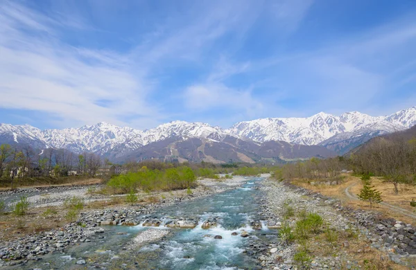 Paisaje de Hakuba en Nagano, Japón — Foto de Stock