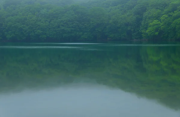 在青森县，日本 Tsutanuma 池塘 — 图库照片