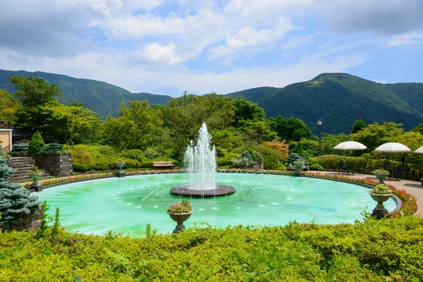 Fontana di Gora Park a Hakone, Kanagawa, Giappone — Foto Stock