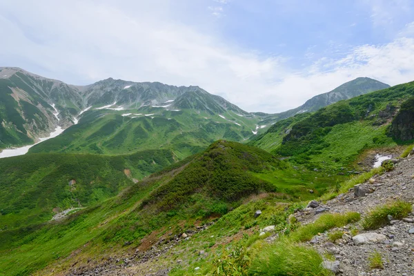 日本北部阿尔卑斯山的风景 — 图库照片