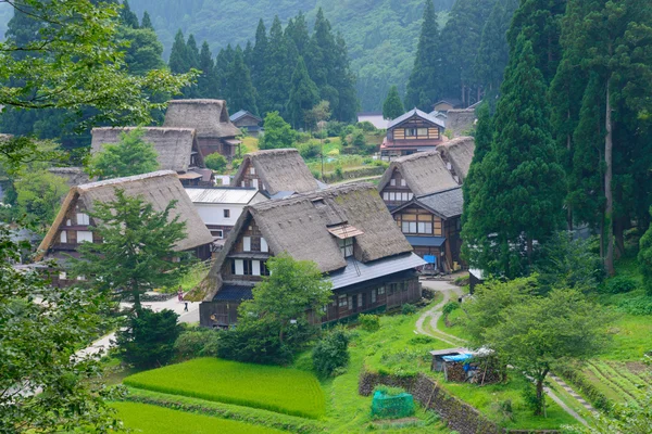 Villaggio di Gassho-zukuri — Foto Stock