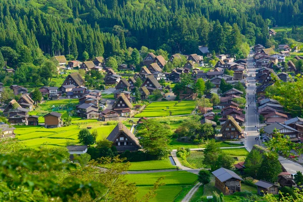 Villaggio di Gassho-zukuri — Foto Stock