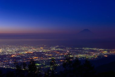 Kofu ve Mt.Fuji peyzaj