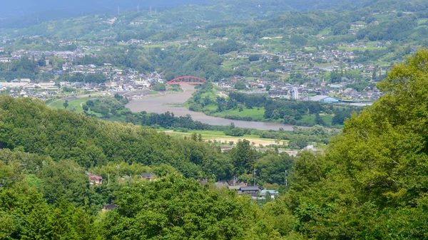 Paysage de IIda à Nagano, Japon — Photo