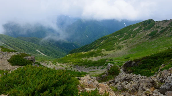 Krajobraz Alp Południowych Japonii — Zdjęcie stockowe