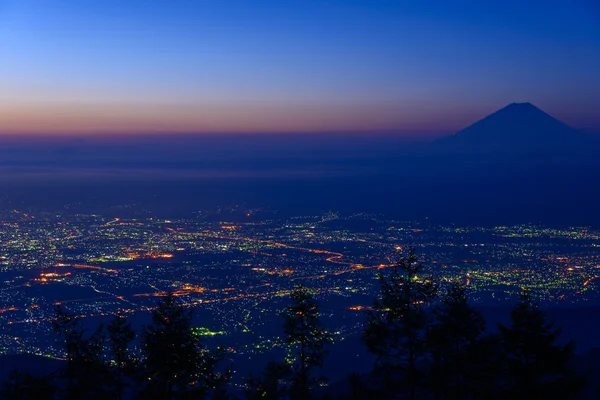 Landscape of Kofu and Mt.Fuji — Stock Photo, Image