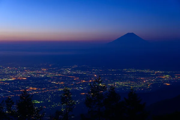 Landscape of Kofu and Mt.Fuji — Stock Photo, Image