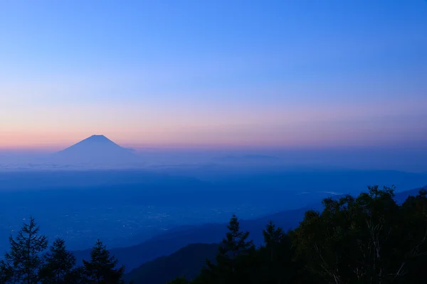 Mt.Fuji és a tenger a felhők — Stock Fotó