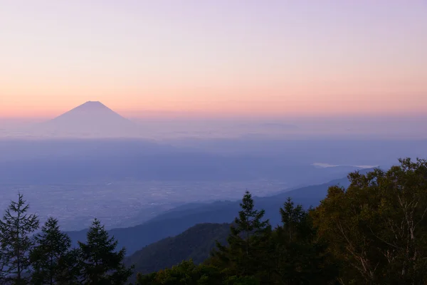 Mt.Fuji e Mar de nuvens — Fotografia de Stock