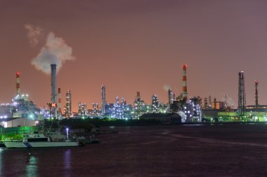 Gece sahne fabrikaların