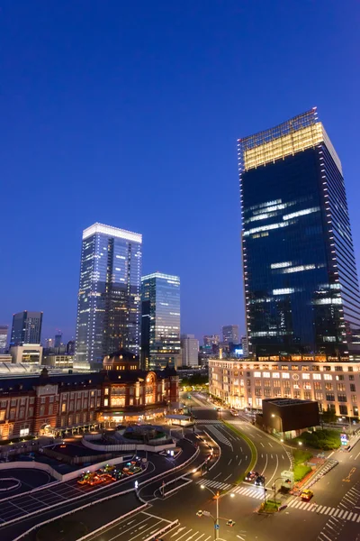 Scène nocturne de Tokyo Station — Photo