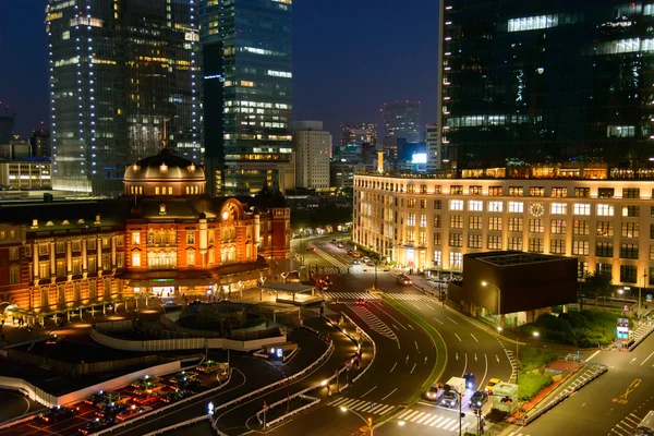 Scène nocturne de Tokyo Station — Photo