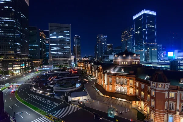 Scène nocturne de Tokyo Station — Photo