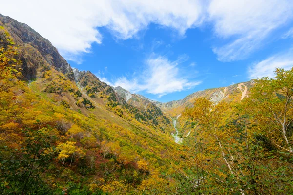 日本北部阿尔卑斯山的风景 — 图库照片