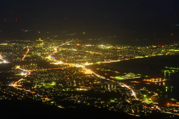 Escena nocturna de la ciudad de Mutsu —  Fotos de Stock